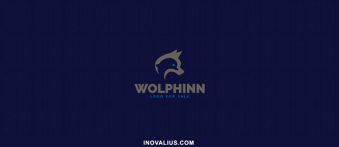 Logo Design logo for sale logo wolf dolphin Consulting fierce savage Hunting Investment