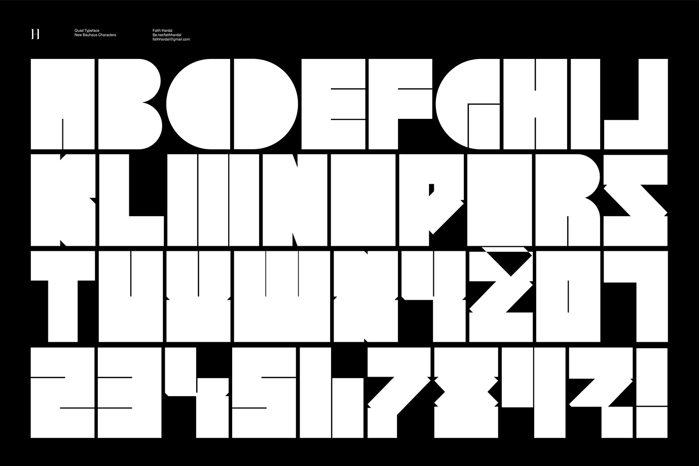 font type Typeface bauhaus typography   graphic design  poster editorial Type System black