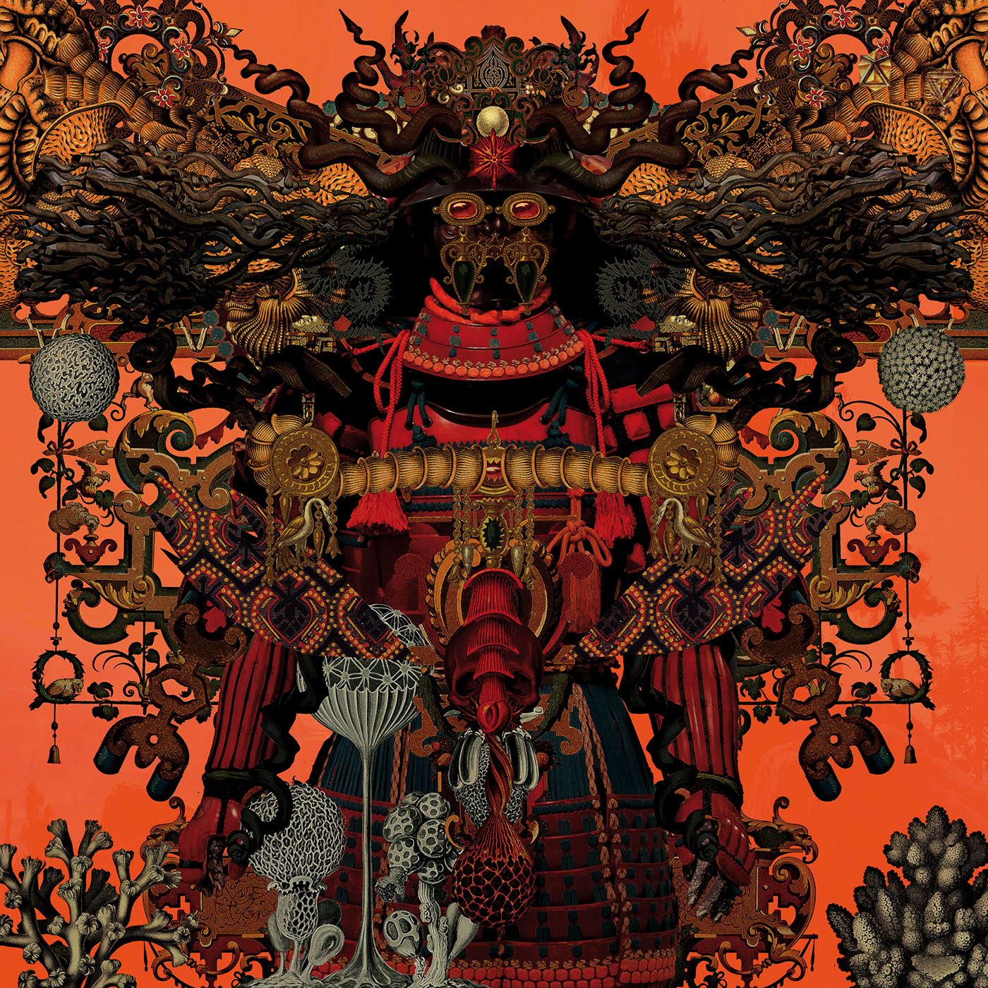 psychedelic Digital Collage scifi art fantasy japan spain pop surrealism album cover music poster surreal