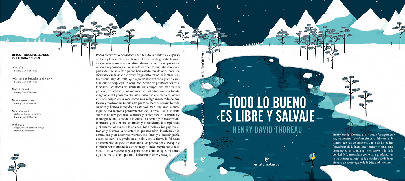 Henry David Thoreau thoreau walden Natalia Zaratiegui lake mountains errata naturae #book cover cover