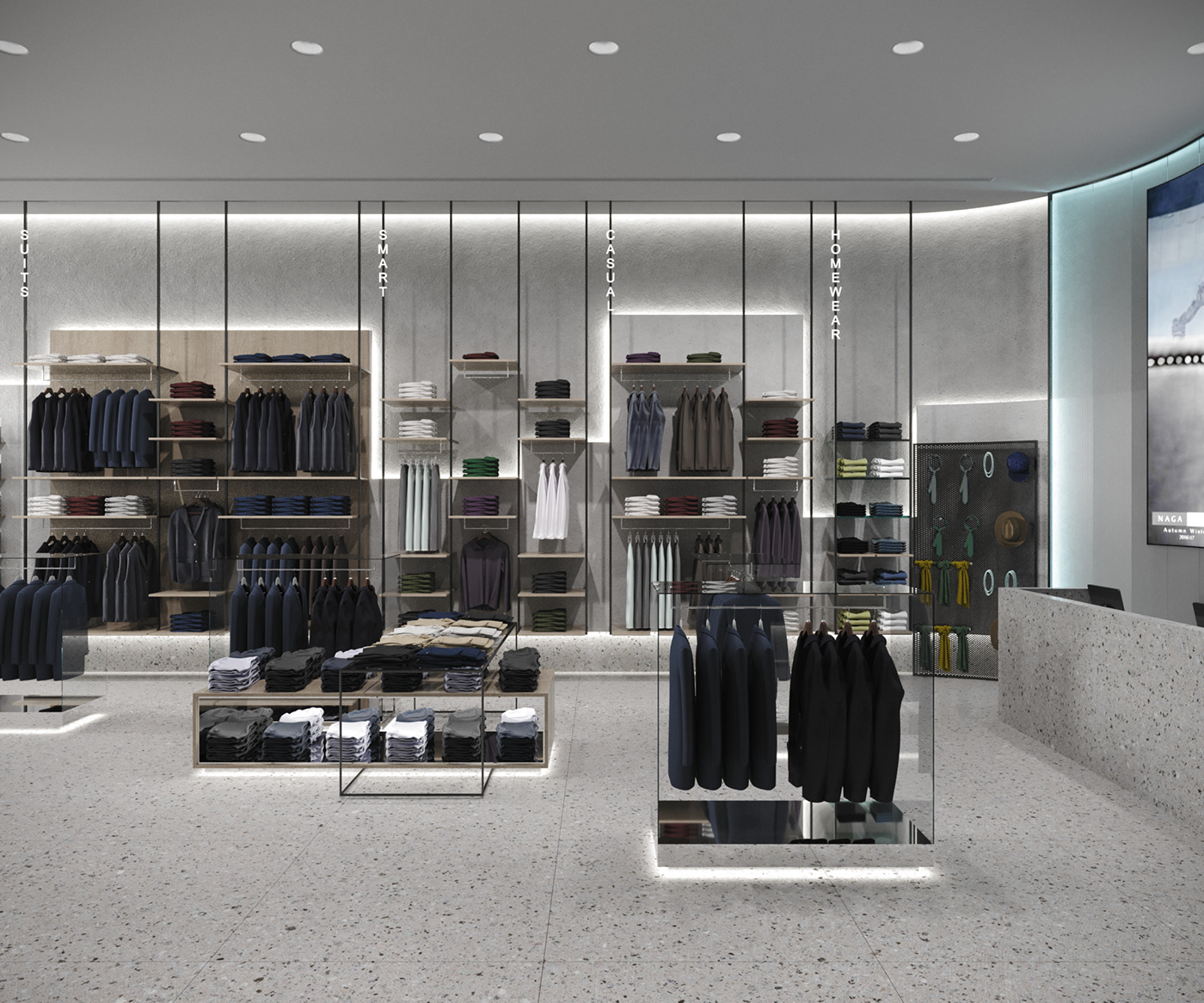 architecture brand identity design Fashion  Interior mall modern Retail store