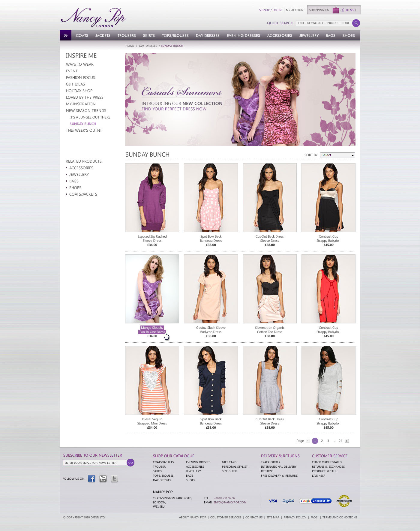 Ladies Dresses  e-commerce shoping design royal