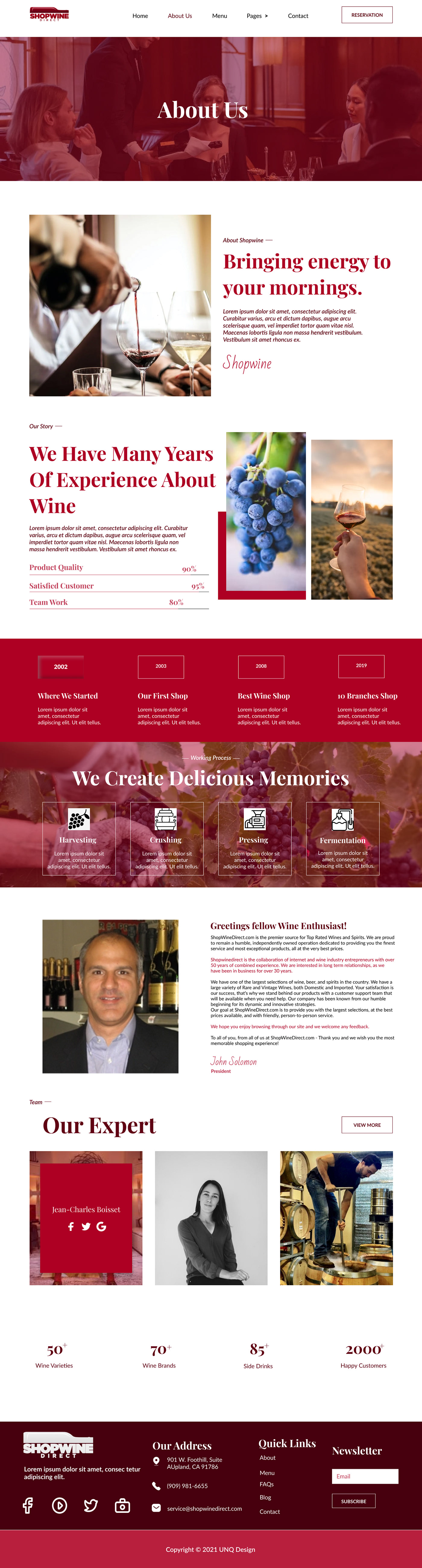 art e-Commerce website Figma product design  UI UX design user interface Web Design  website redesign wine winebottle