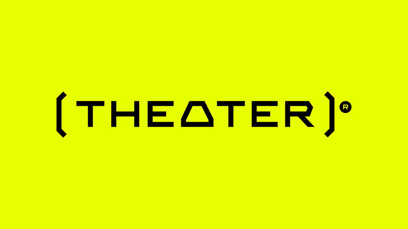 logo Logo Design yellow cyber Entertainment identity Brand Design visual identity teatr