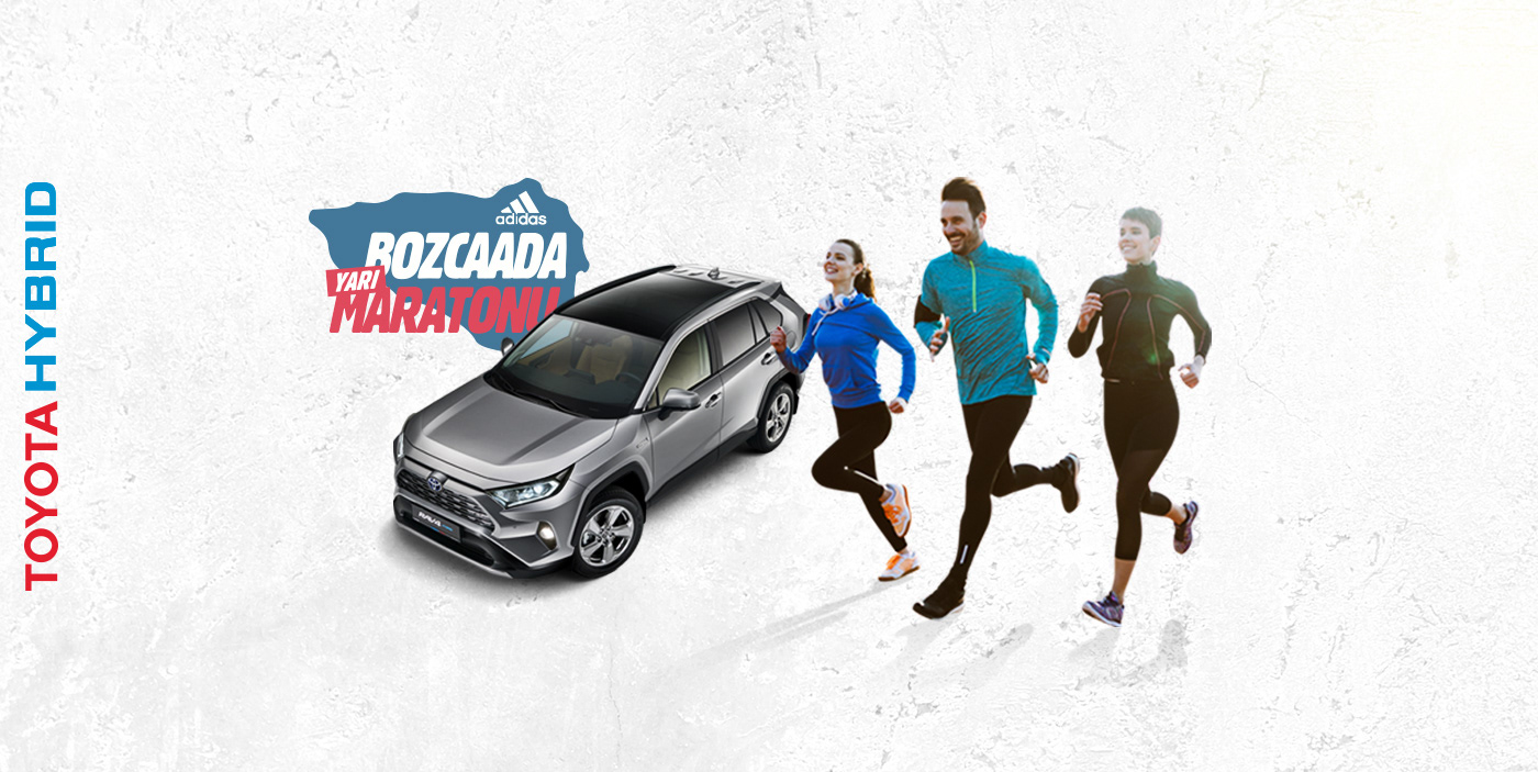 bozcaada maraton toyota hybrid run rav4 sport adidas