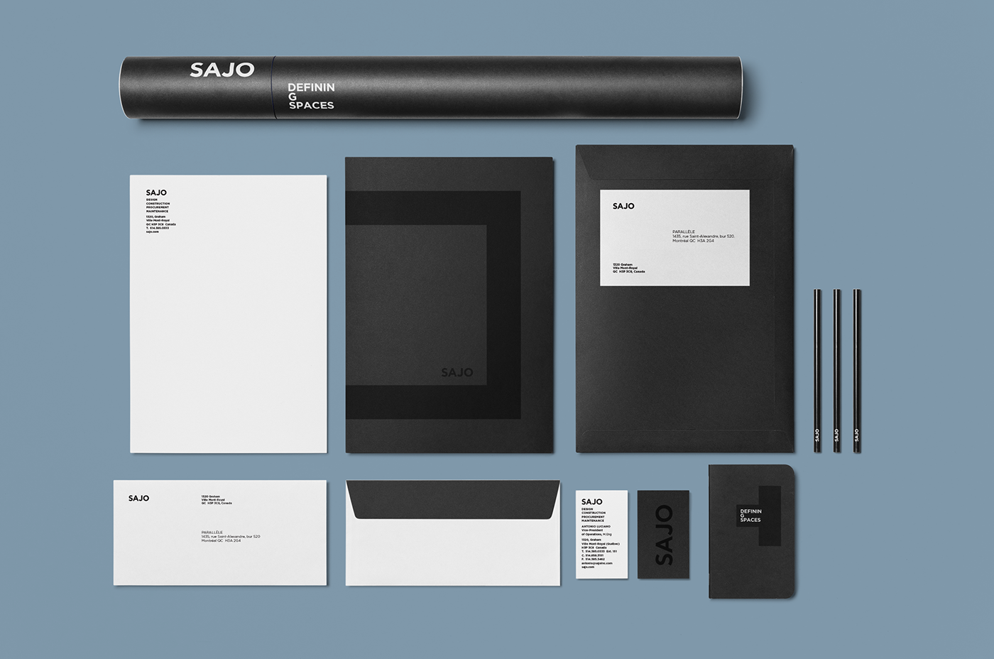 edition logo architect identity graphic design gotham brochure Stationery papeterie business card