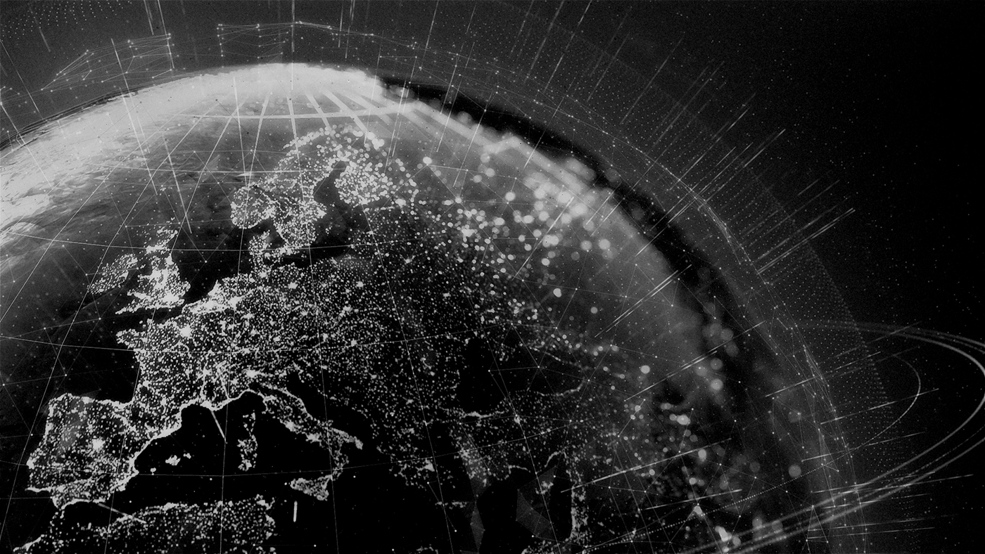 Adobe Portfolio globe earth connections c4d tracers plexus Form x-particles icosahedron city lights night nasa