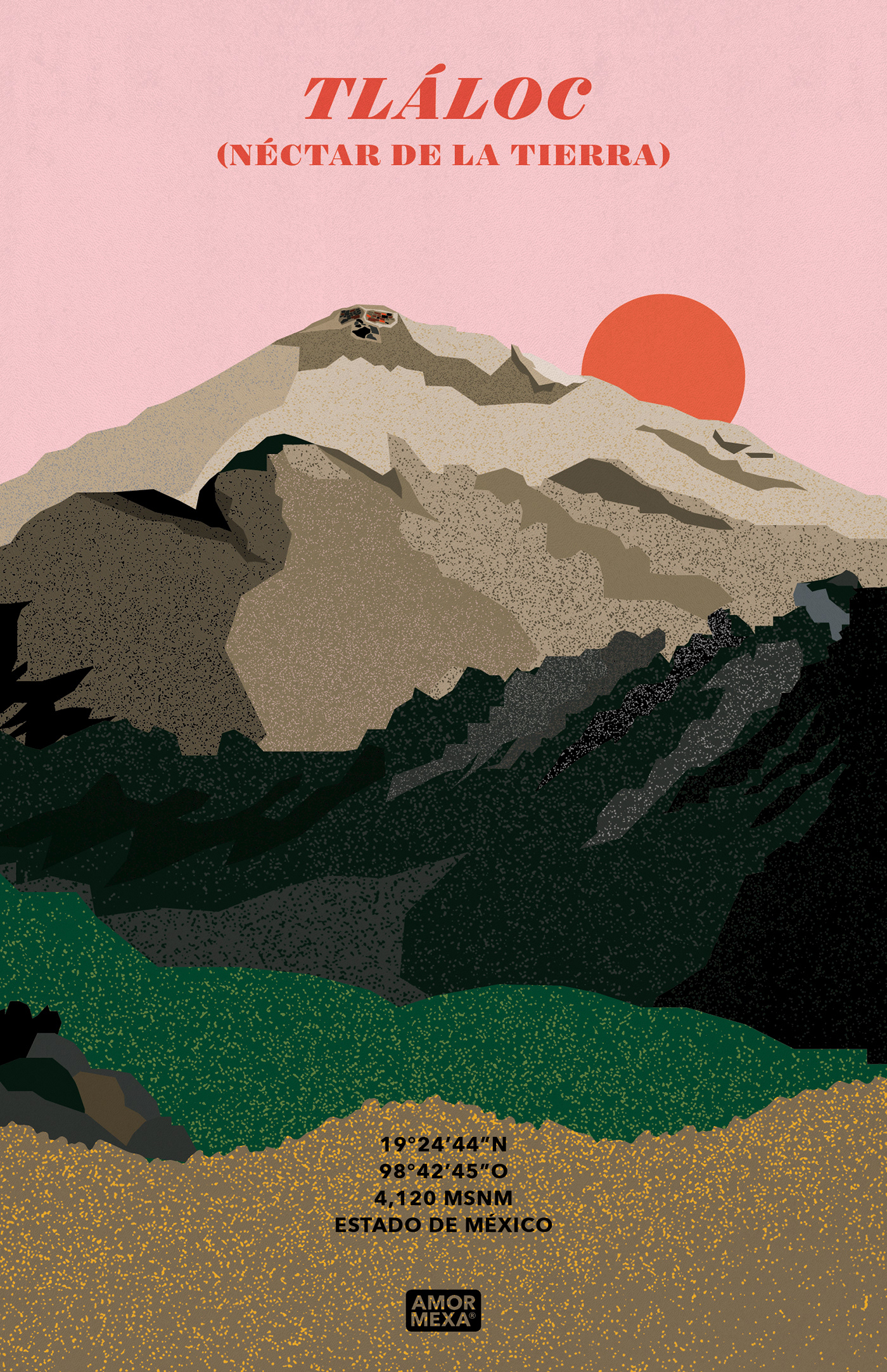 hicking Landscape Mexican Design mountain