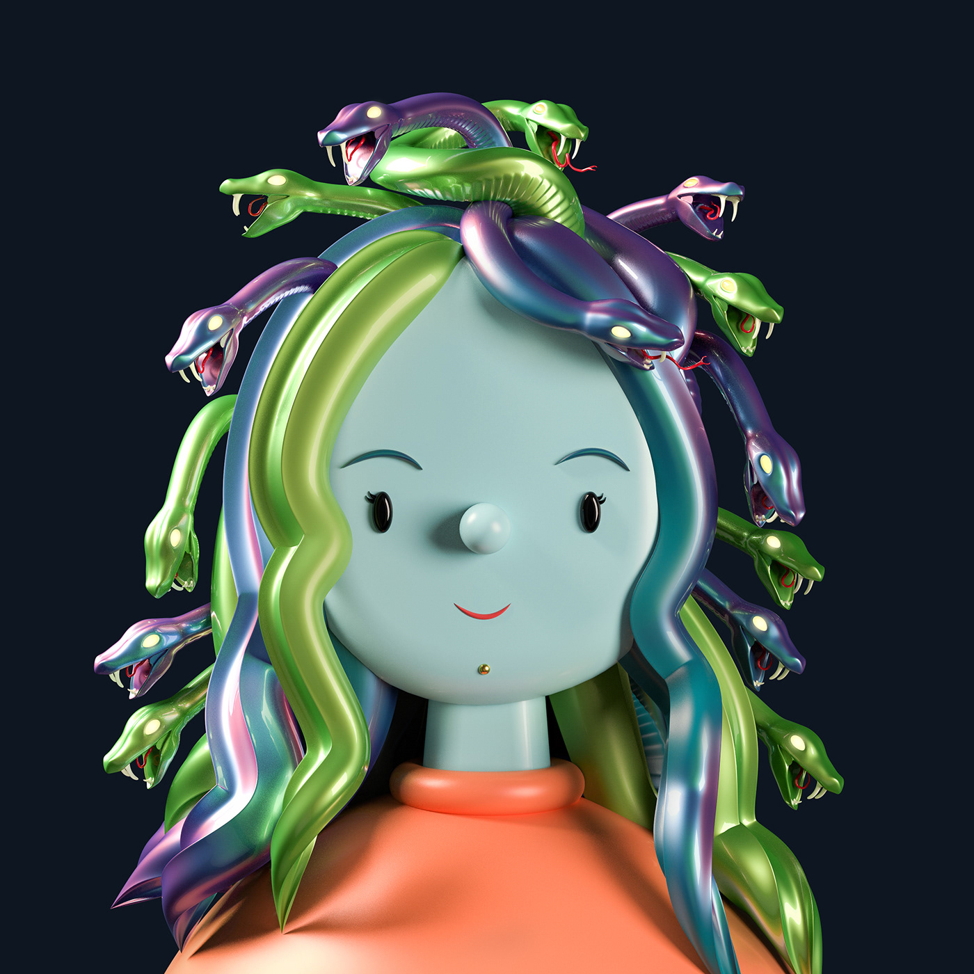 3D avatars Character design  cinema 4d collectible crypto Digital Art  NFTS portrait toys