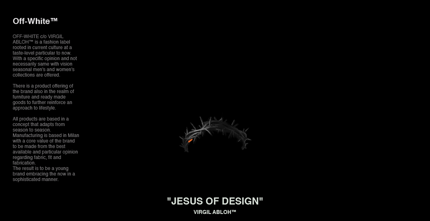 VIRGIL ABLOH™ - JESUS OF DESIGN on Behance