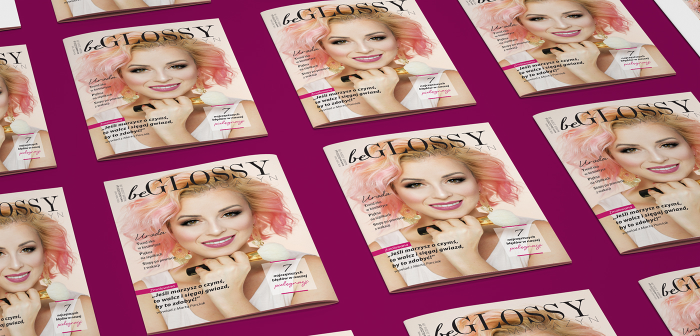 beGLOSSY Magazine Cover Zmalowana blogger cover beauty magazine