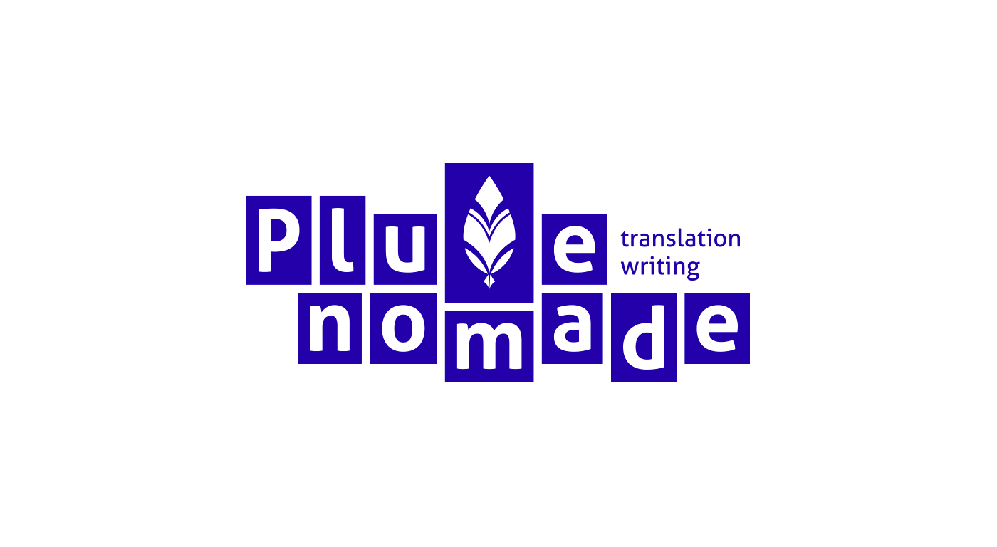 traduction Rédaction design branding  logo Plume nomade Aurore Boréale lettres Moderne