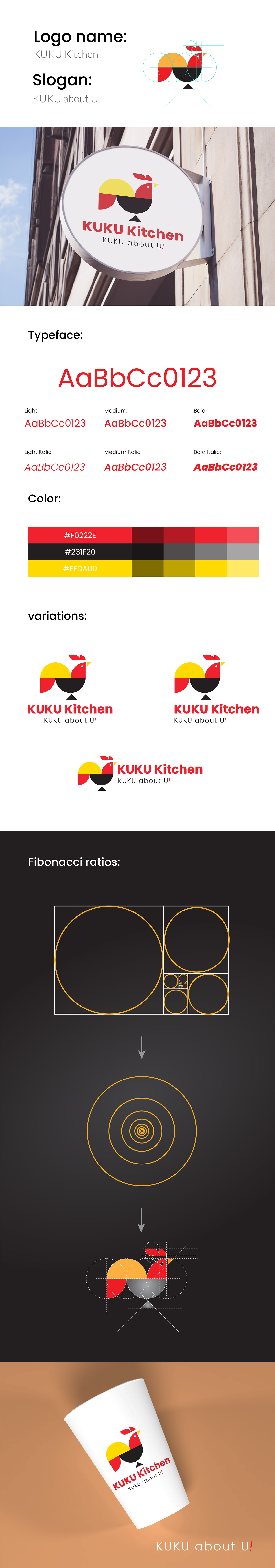 abstrack logo abstract design brand identity Fibonacci ratio logo food logo design golden ratio logo design Logo Design Modern Restaurant Logo professional logo design restaurant logo design