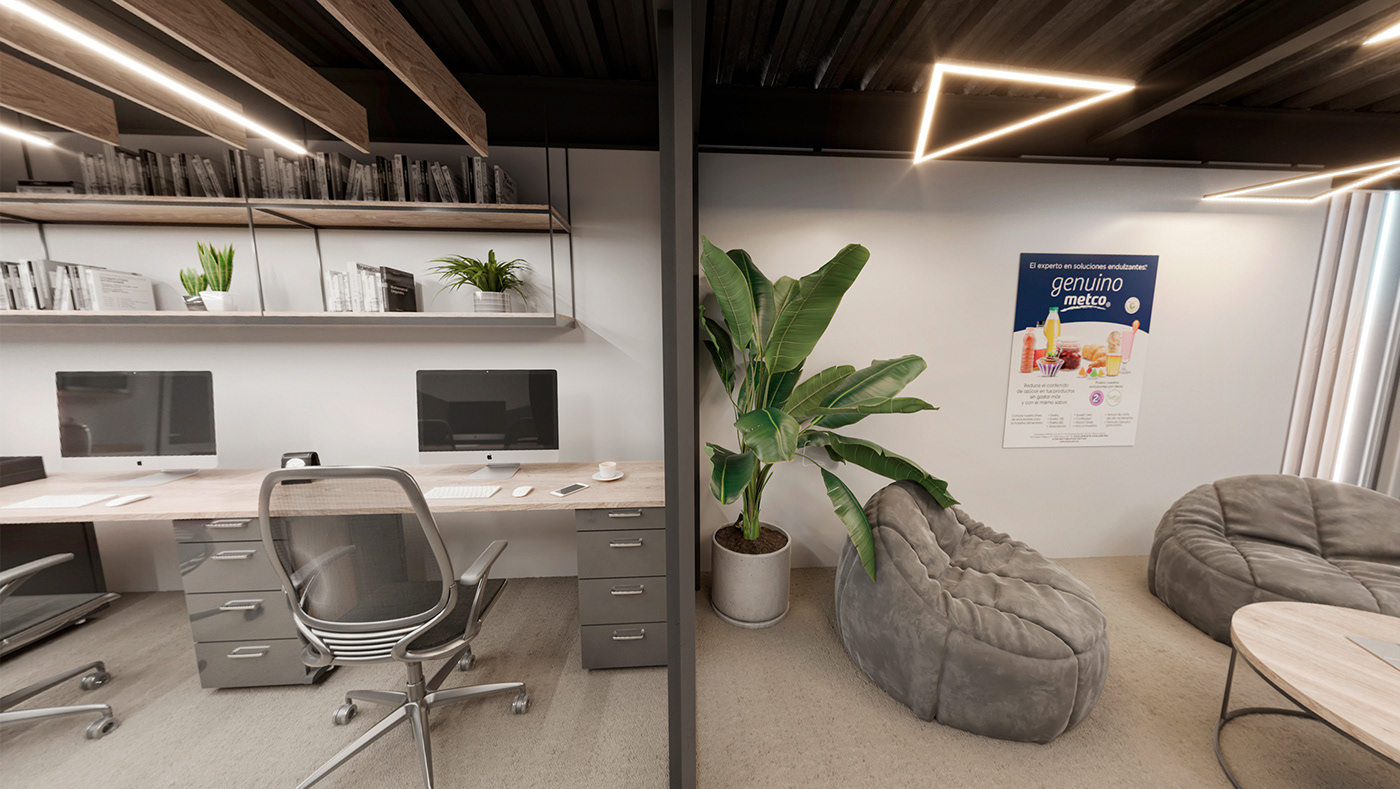 design architecture laboratory medical Office Design Interior Render visualization modern