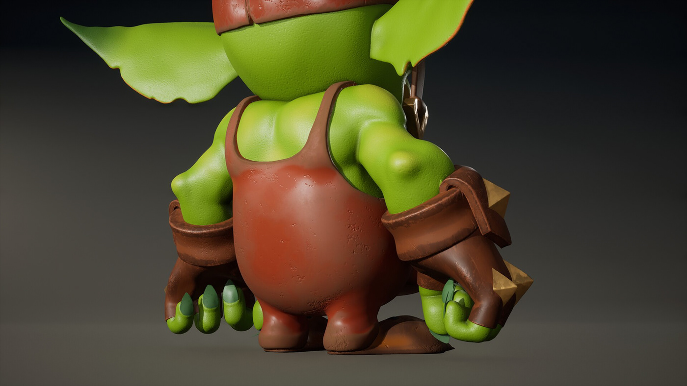 Character modeling 3d 3d modeling 3D gobelin creature Digital Art  characters stylized art