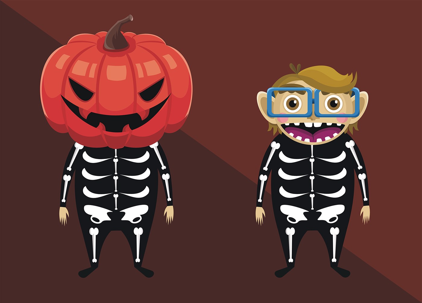 Halloween 2D animation  kid Spookie Scary ILLUSTRATION 