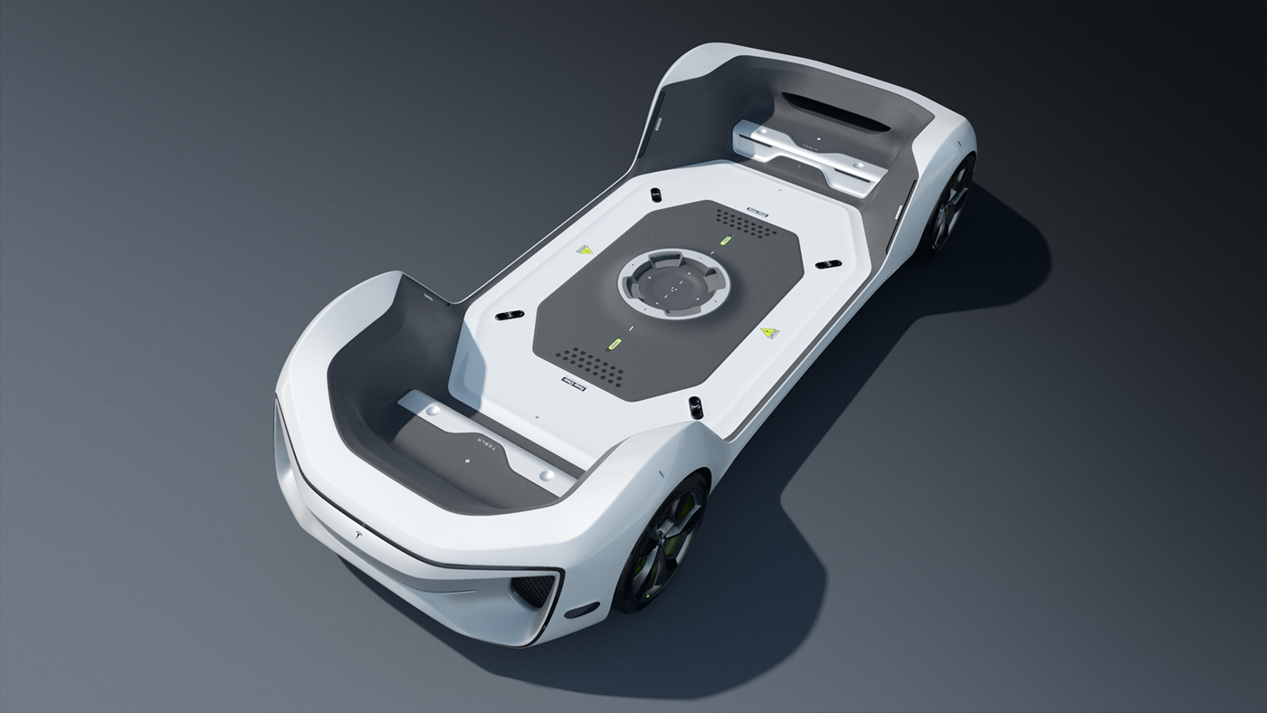 tesla POD thesis masters design modular Vehicle Autonomous electric car