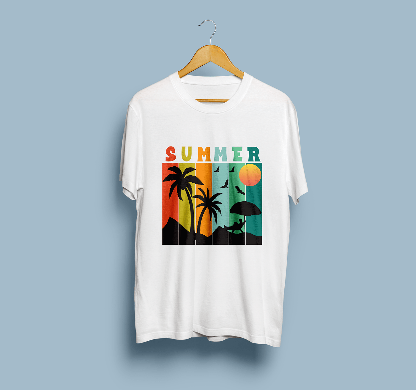 t-shirt Tshirt Design typography   Clothing summer summertime sea beach graphic design  adobe illustrator