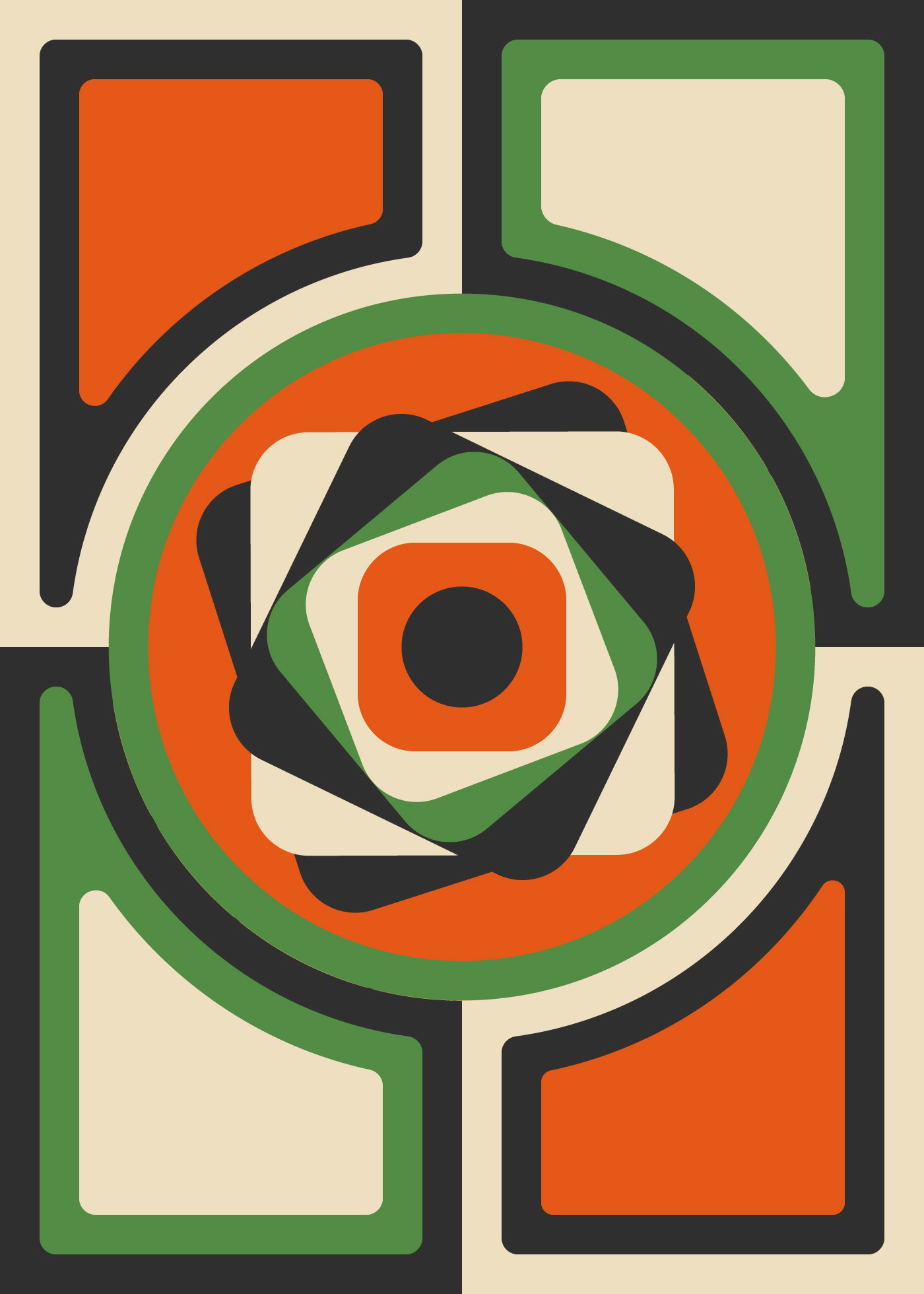 abstract artwork bauhaus design Digital Art  geometric logo poster Poster Design print