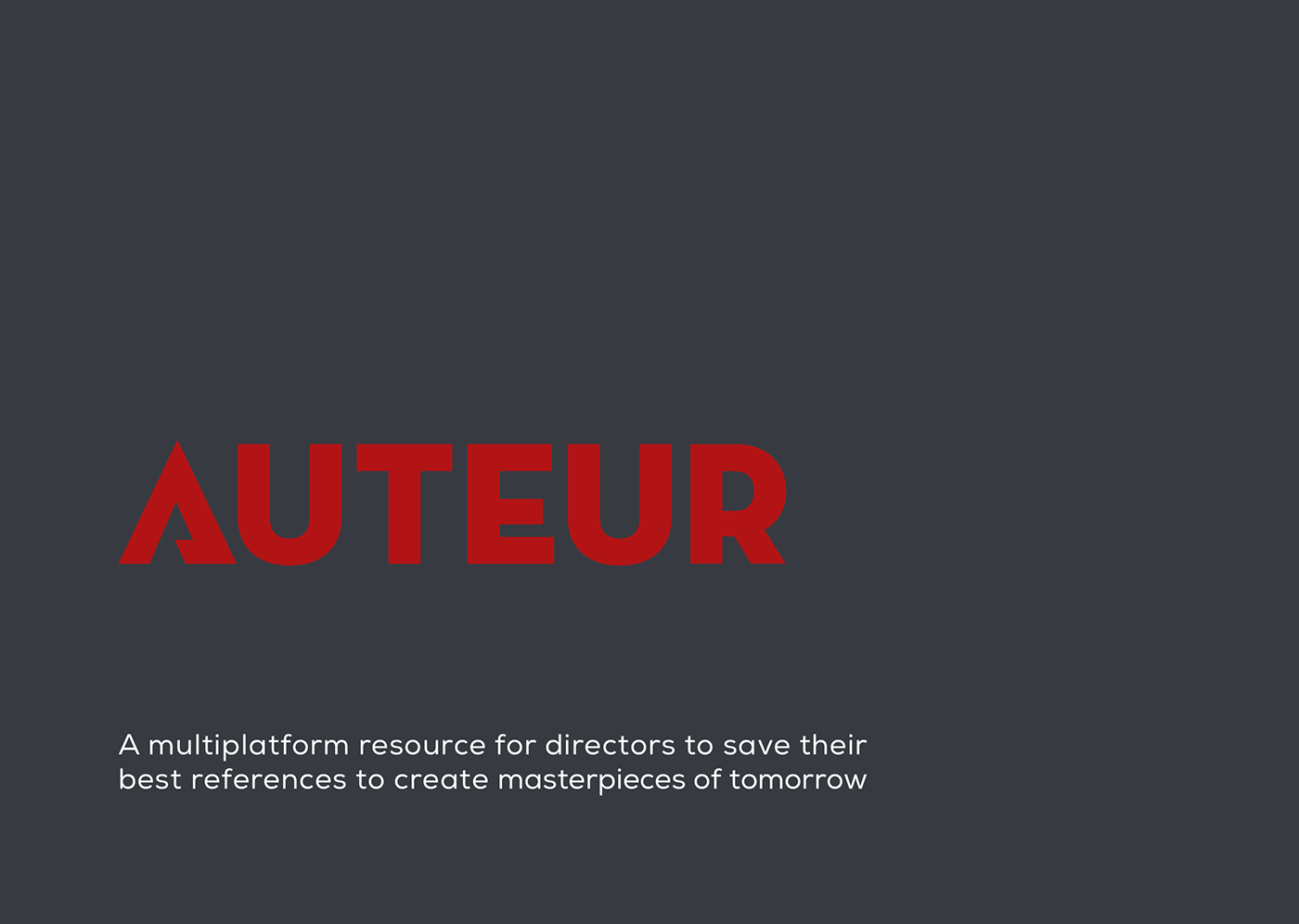 Auteur writing  theater  screenwriting   filmmaking ux UI tool reference
