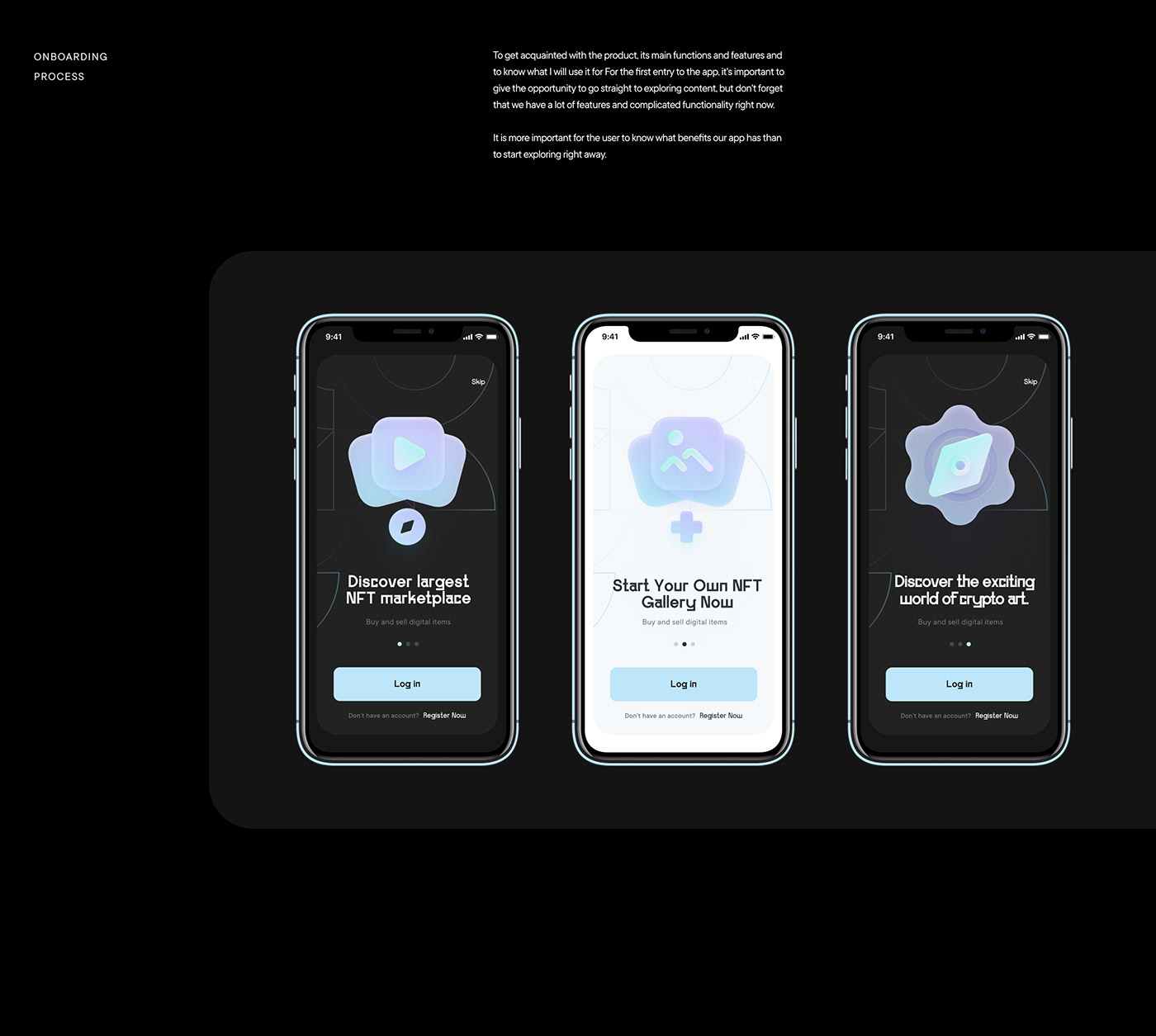 app art crypto cryptocurrency nft UI ux WALLET Web
