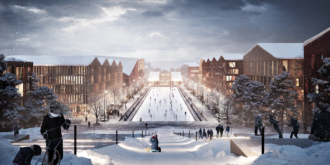 atmospheric autumn corona norway renderer Urban vision visualization vivid winter