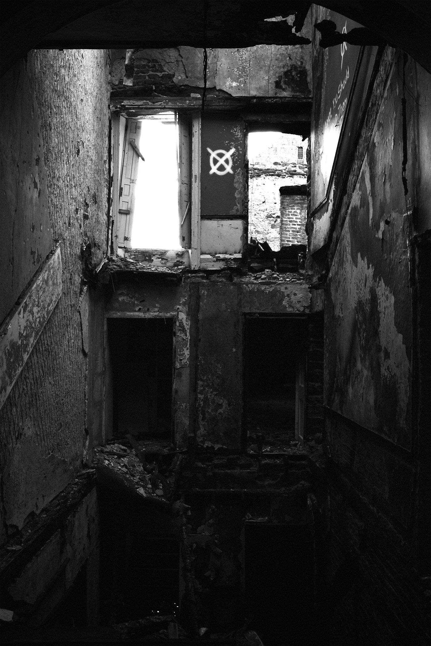 Urban gritty house dark Faint dull newtown Tramore Ireland waterford DUSK Nikon D3300 abandoned