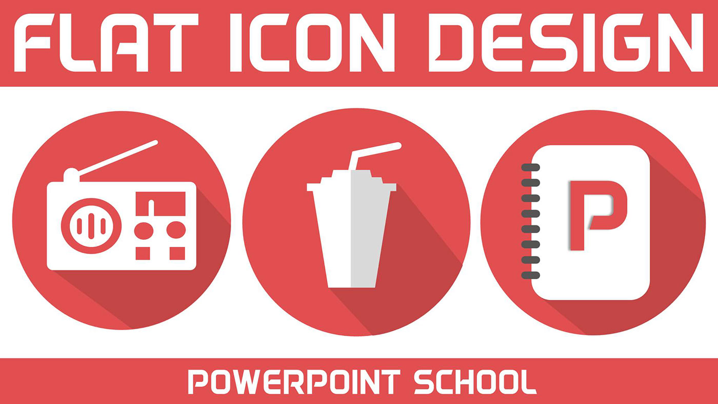 Icon makeing Tutorial Icon powerpoint school flat icon flat icon design Quickersweb