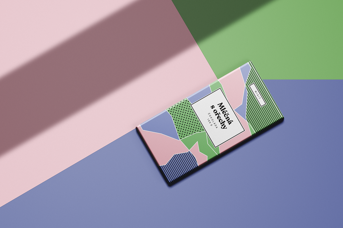 bold Packaging chocolate concept redesign color abstract pattern minimal geometric