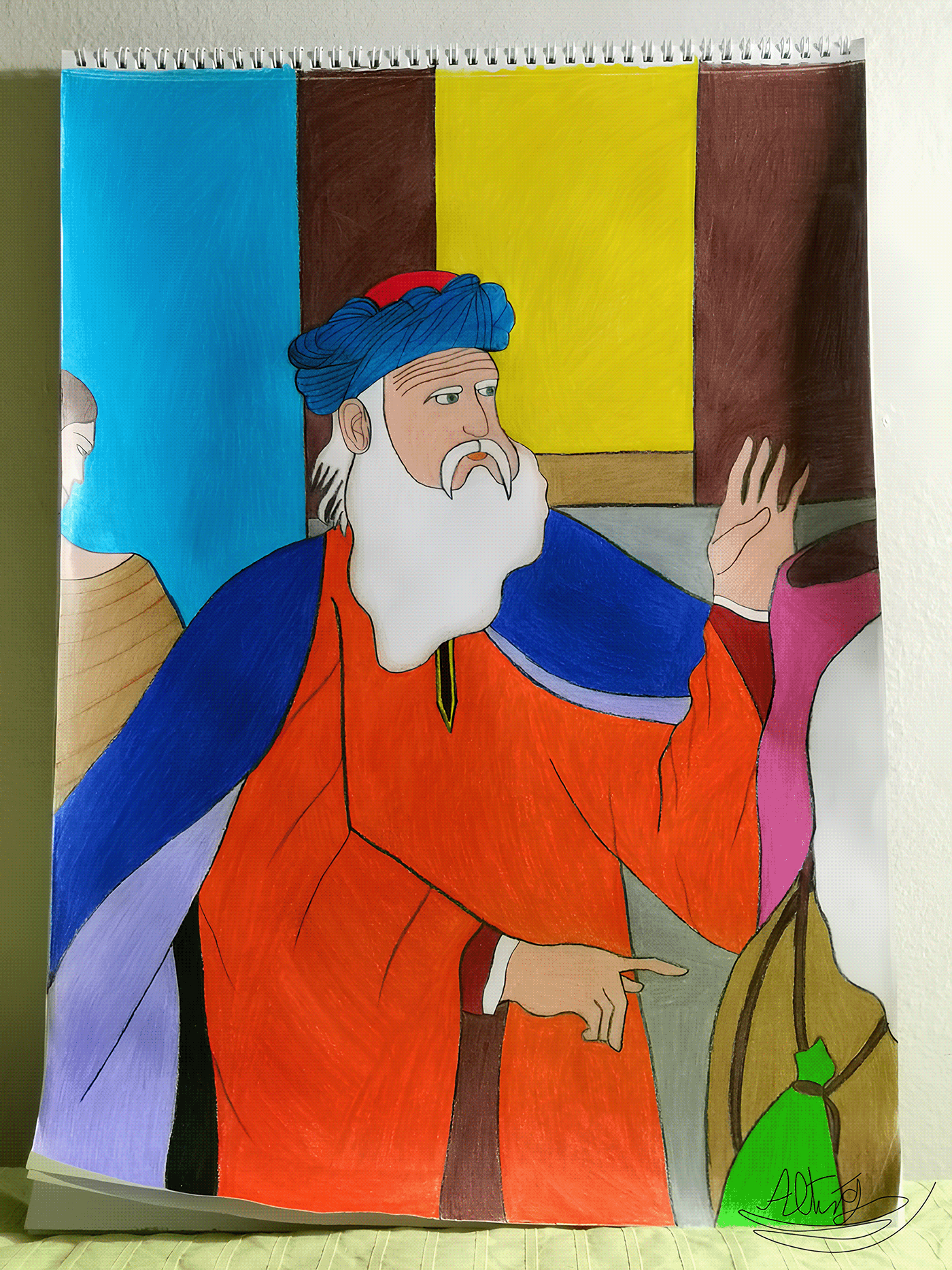 abraham kuru boya çizim illustrasyon ILLUSTRATION  Drawing  Hz İbrahim ibrahim PEYGAMBER Prophet Abraham