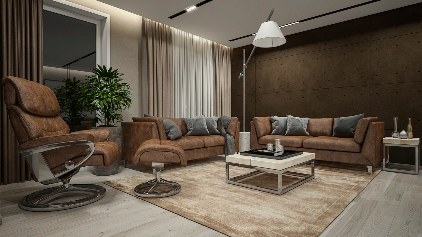  Luxury  Apartment  interior  design on Behance