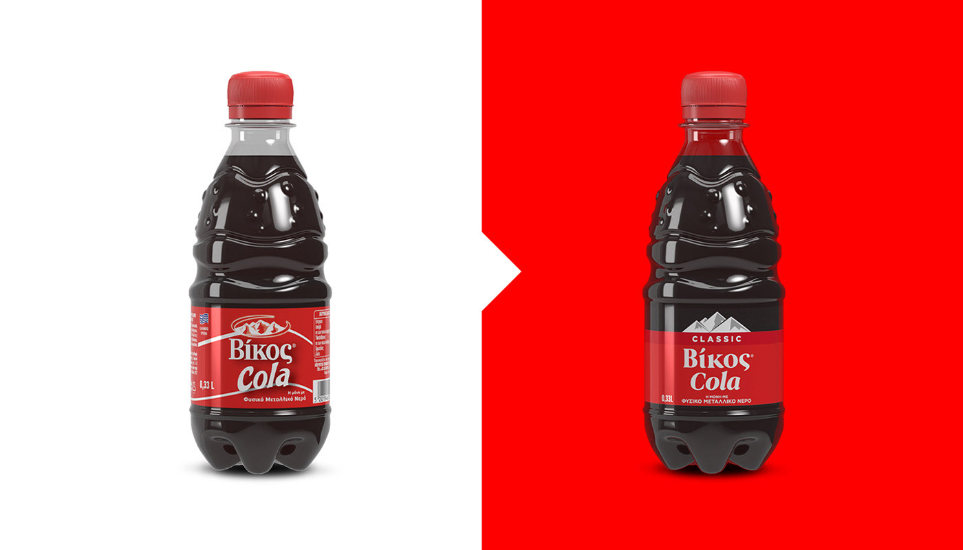 beverage brand identity design Logo redesign Packaging rebranding soft drink