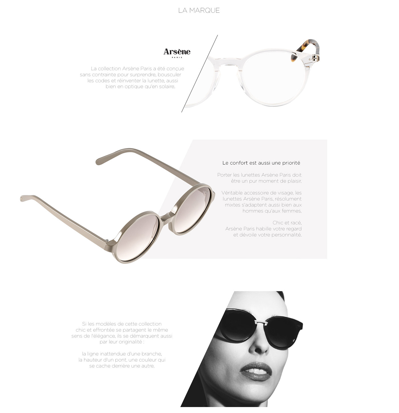 Photographie lunettes Packshot Mode design Webdesign logo model eyewear