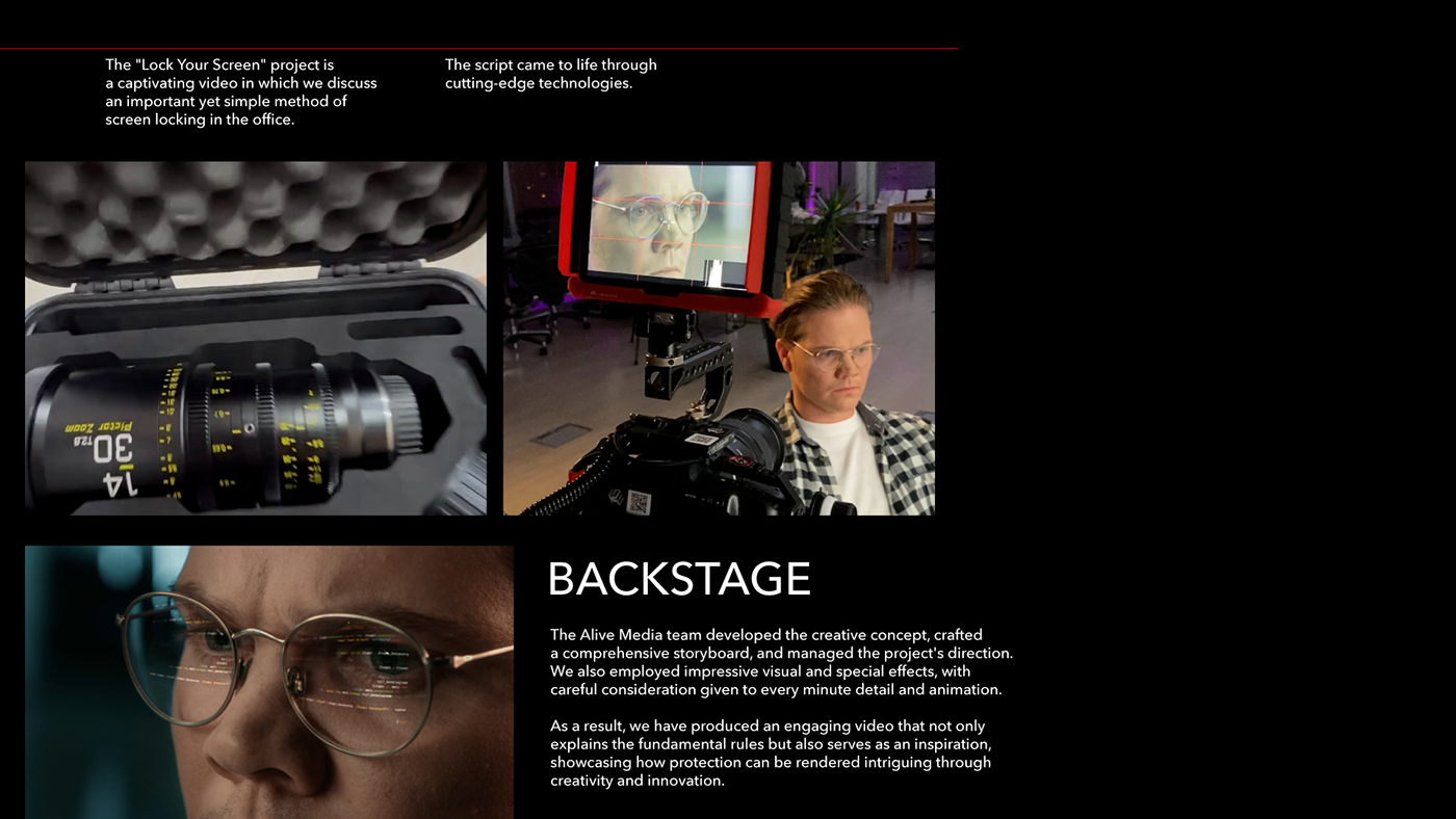backstage Sound Design  motion graphics  hacker animation  protection screen Video Editing