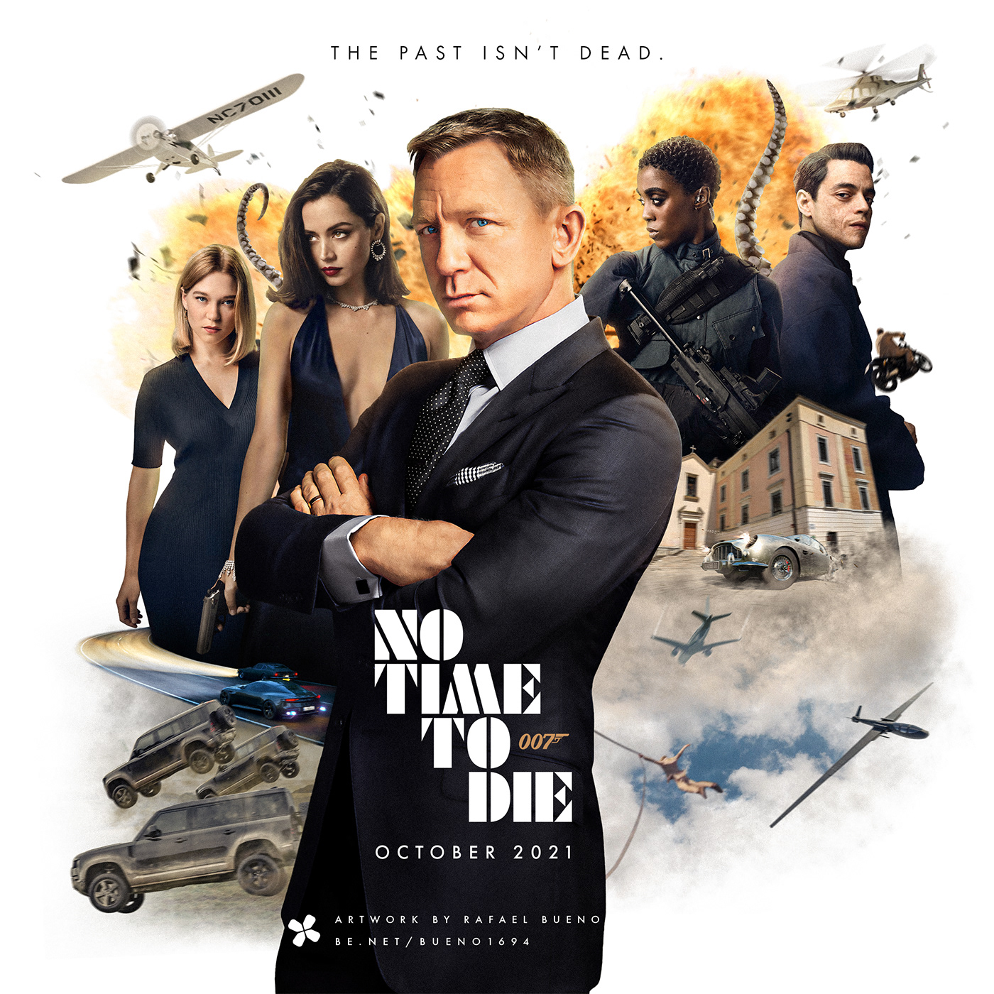 action artwork Digital Art  fan poster james bond JAMES BOND 007 movie movie poster no time to die poster