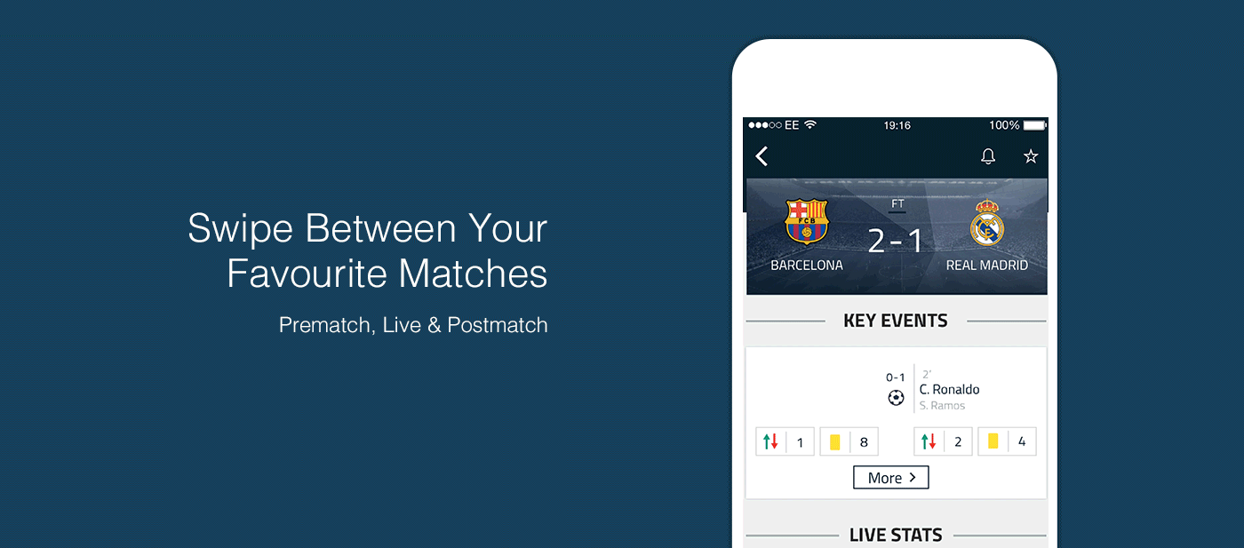 ux/ui app ios android football soccer sport interaction ux UI