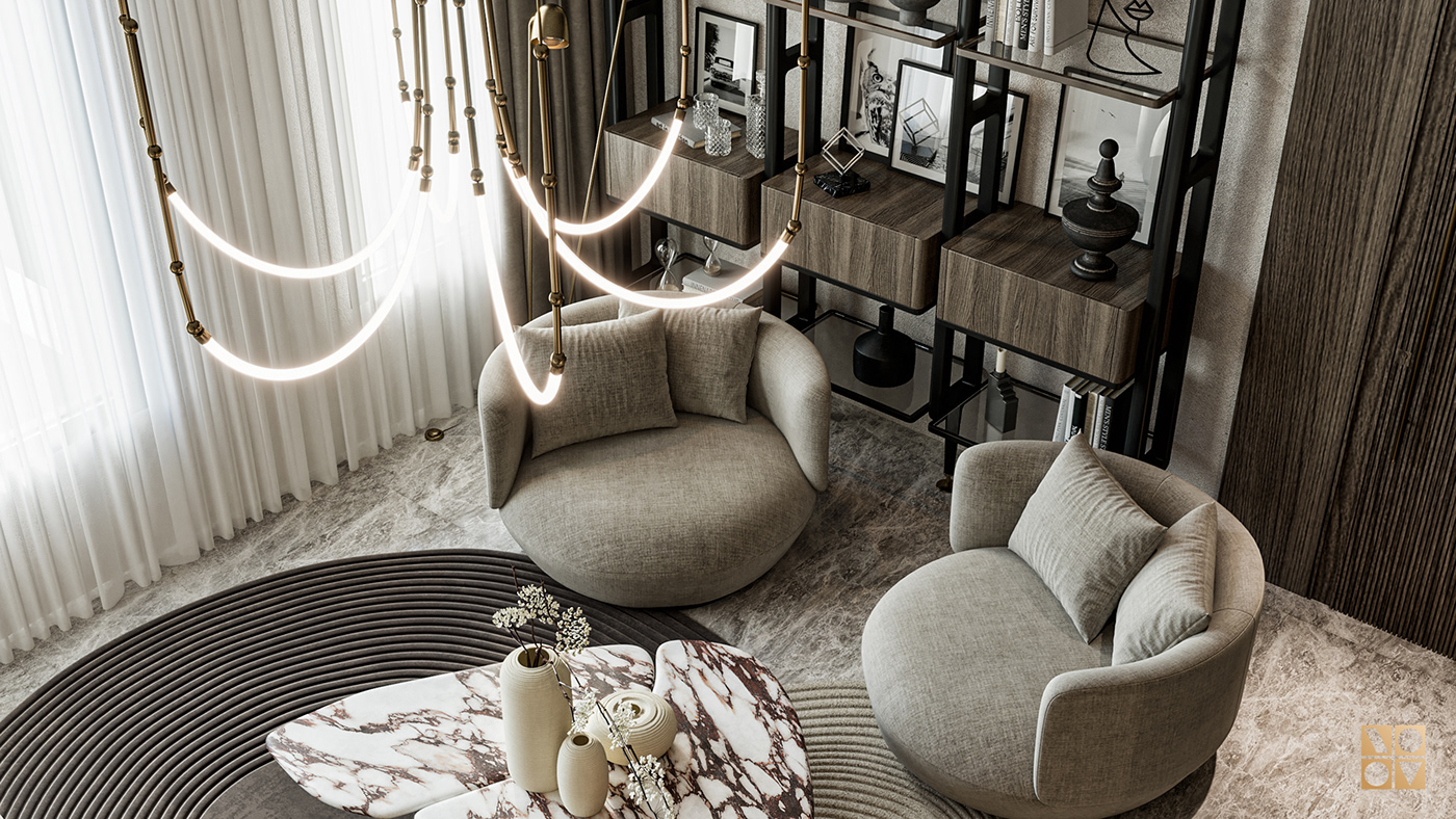 interior design  architecture modern design living room Villa luxury elegant architectural design Interior