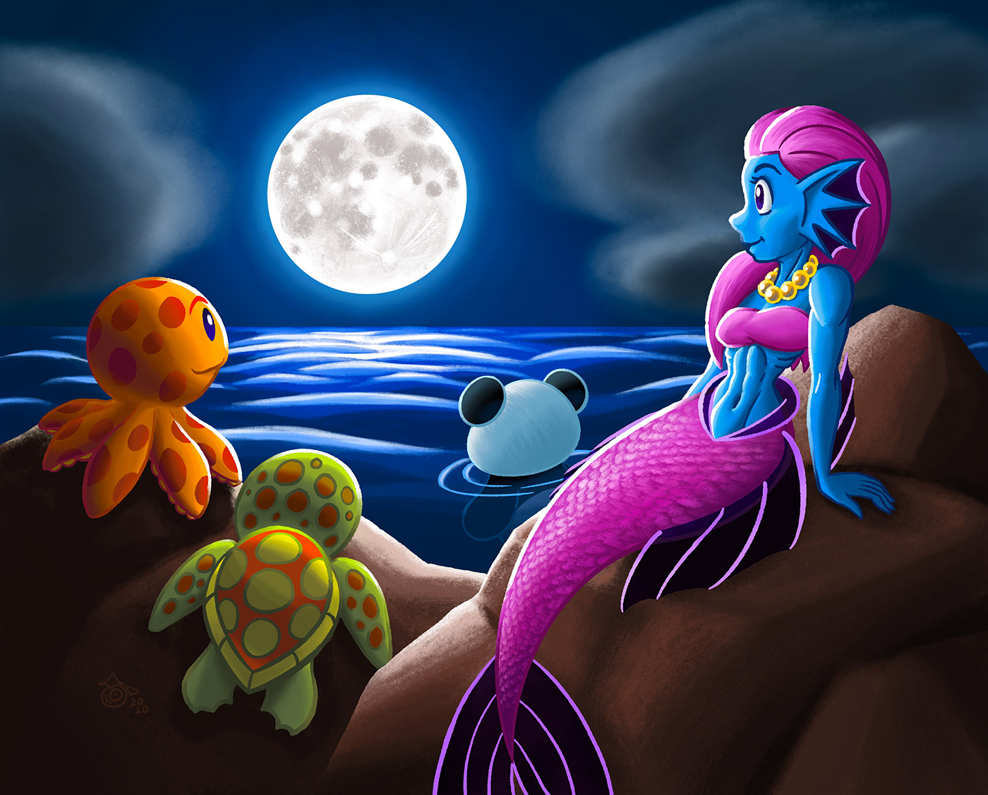 mermaid mermay moonlight