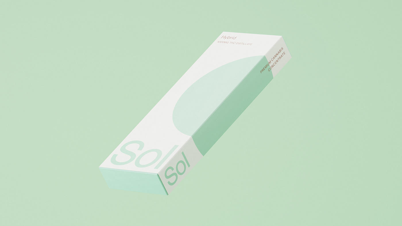 3D blender brand identity branding  cannabis motion graphics  Packaging Sol