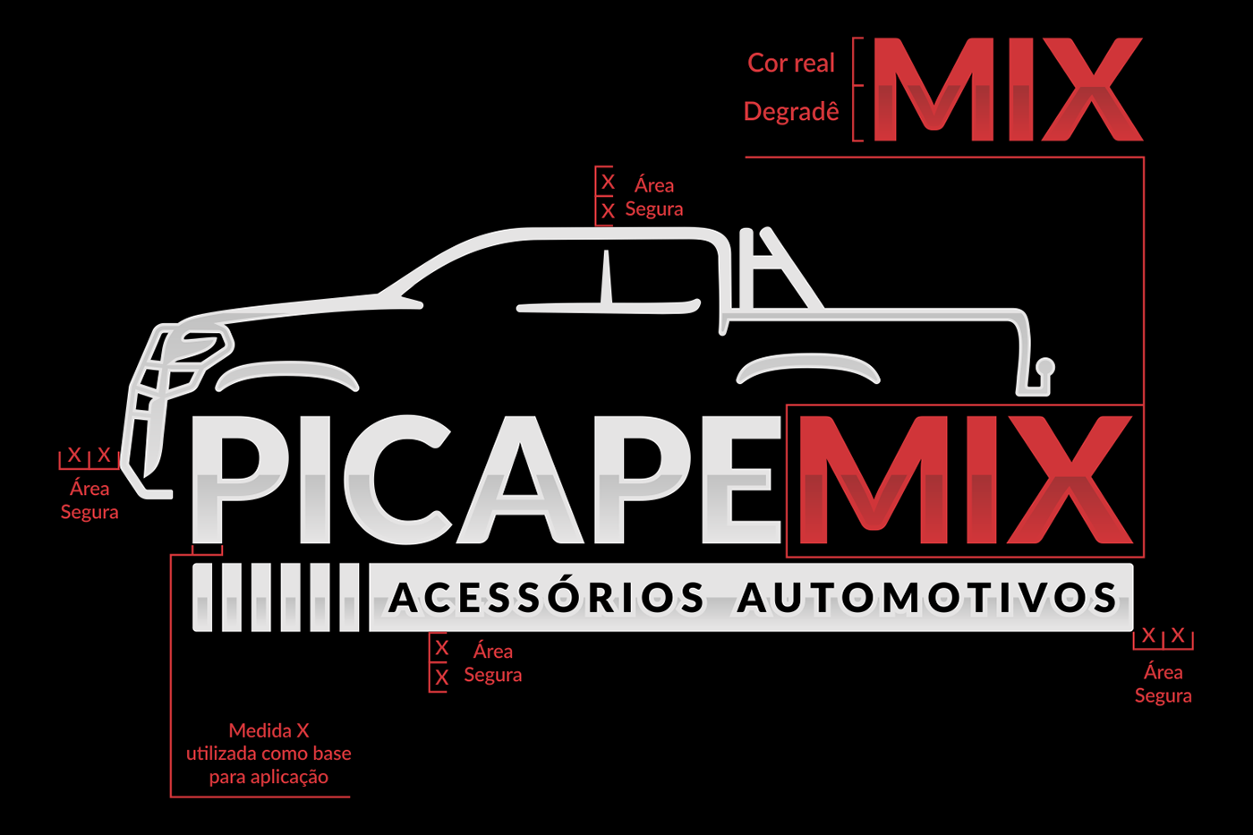 picape pick-up logo tipo marca carro loja acessórios suv Logotipo