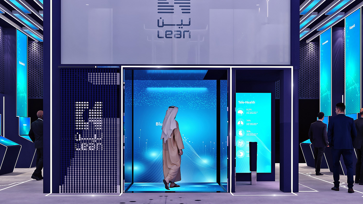 Stand Exhibition  leap Saudi stand design Exhibition Booth exhibitions Exhibition Design  visualization exhibition stand