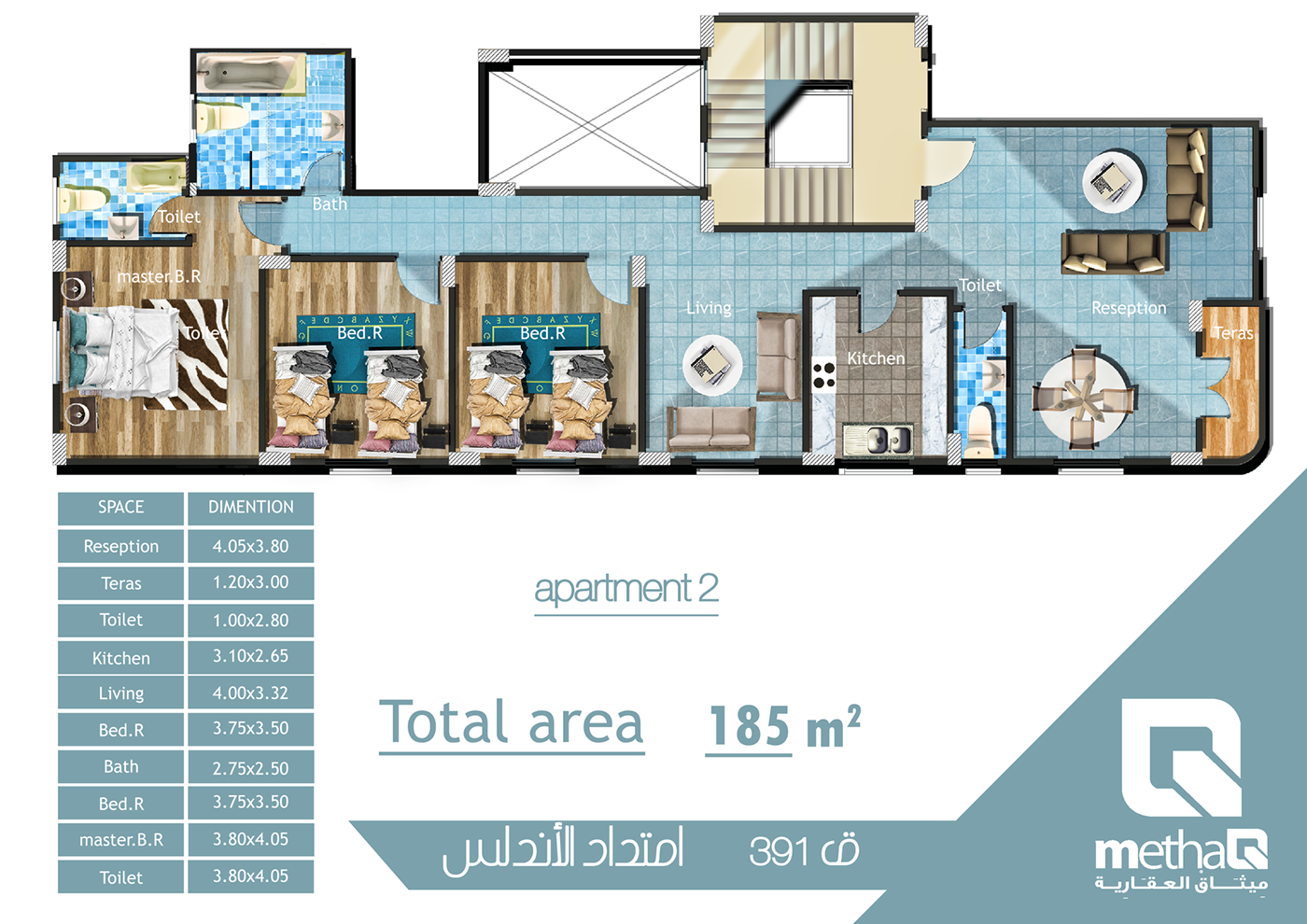Plan presentaion FLOOR apartment realetate