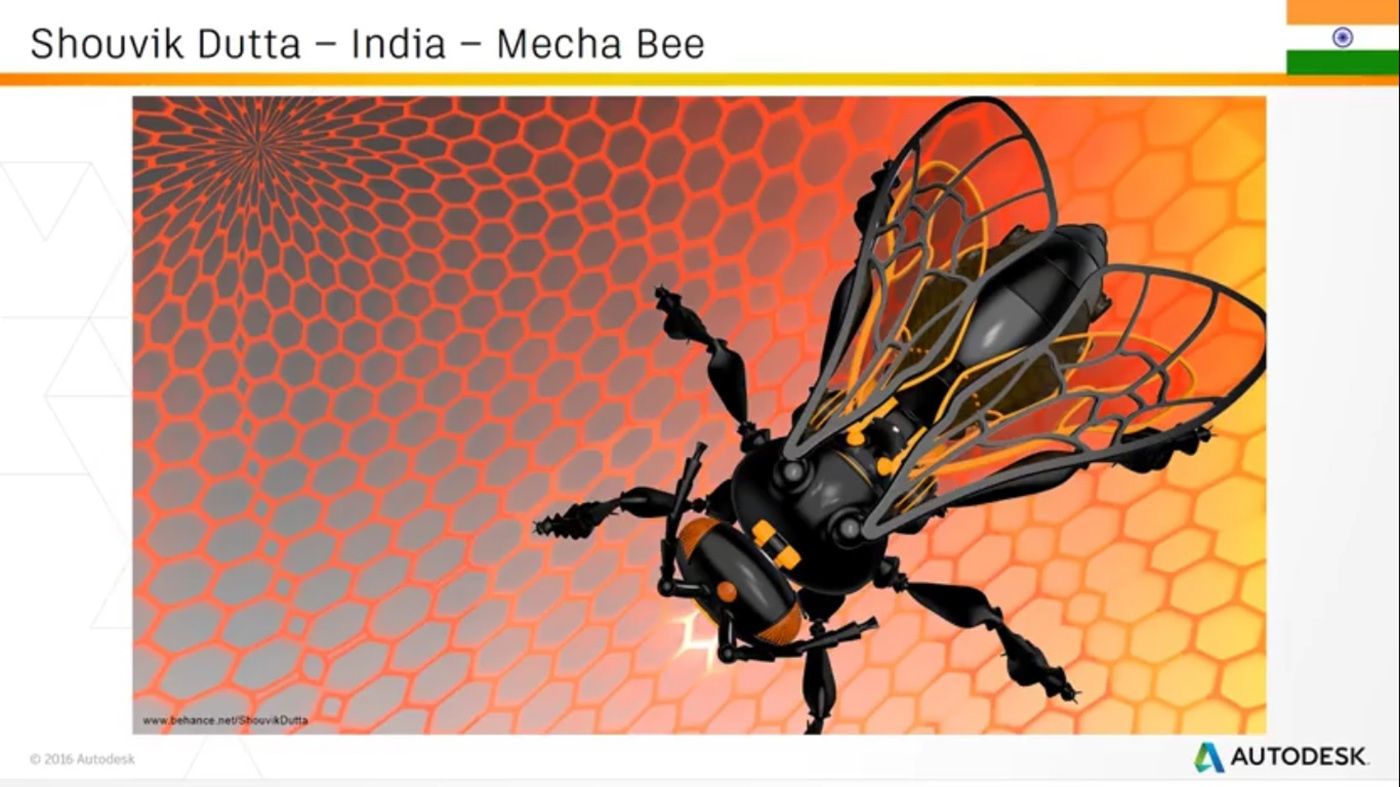 mecha bee robot drone future army stealth micro aerobot camera smoke Gas poison Alias VRED Autodesk defense