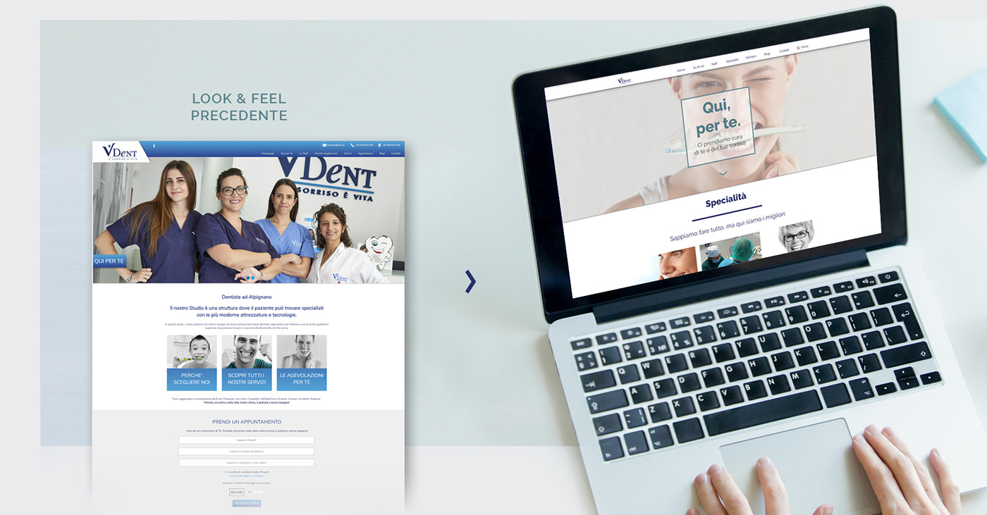 dental medical branding  rebranding Interaction design  UI ux Webdesign social marketing  