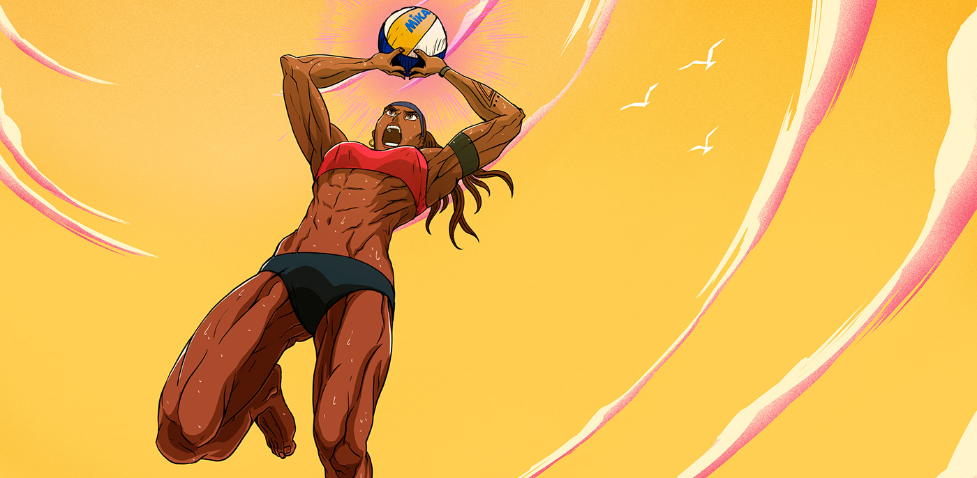 volleyball beach world sports Perspective action power energy