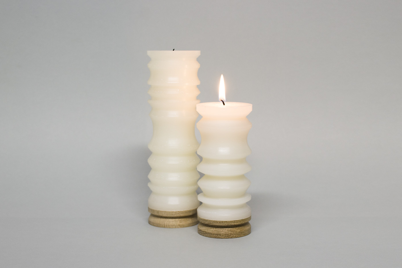 candle wood oak woodturning product design French