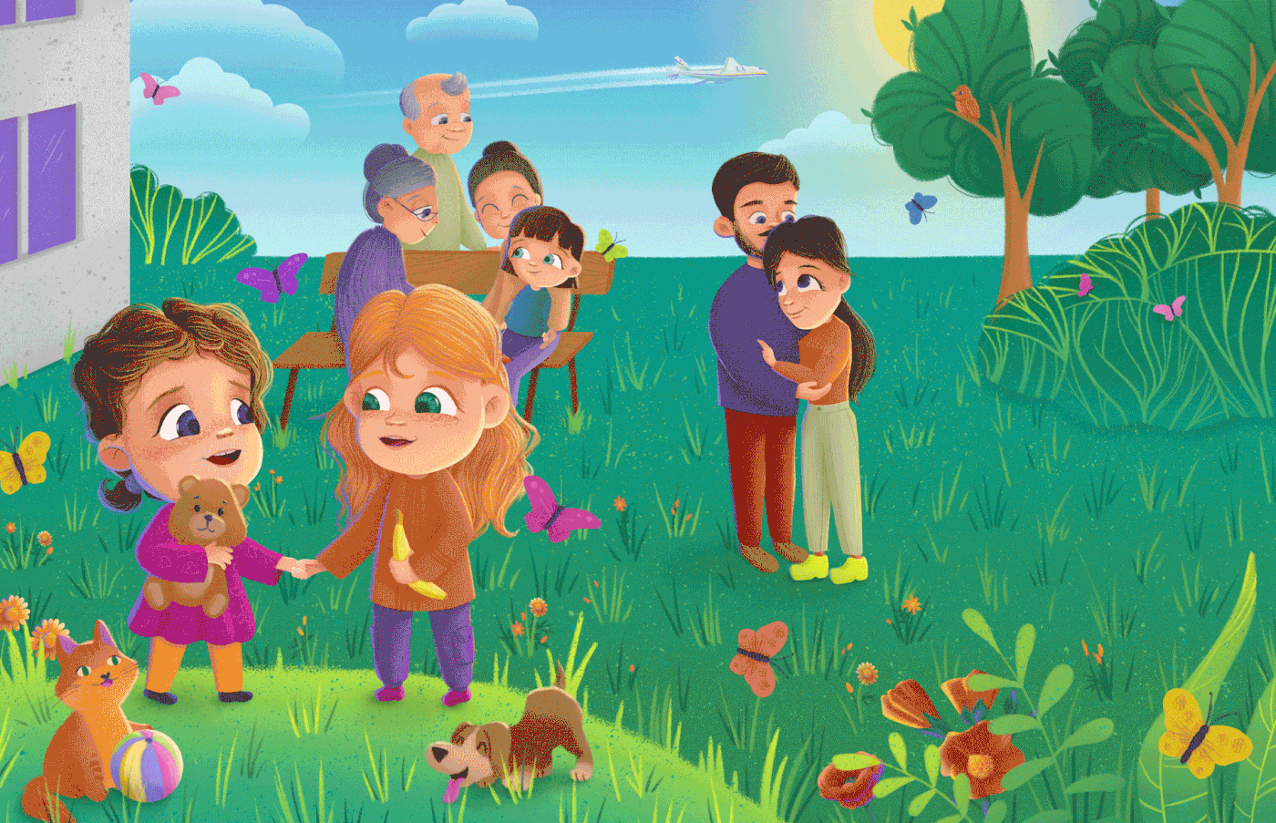 Character design  charity children children's book cute girls ILLUSTRATION  lullaby non-profit ukraine