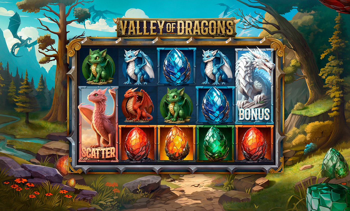 slot game Casino Game Game Art game design  dragons Character design  Slots mobile game dragon Casino games