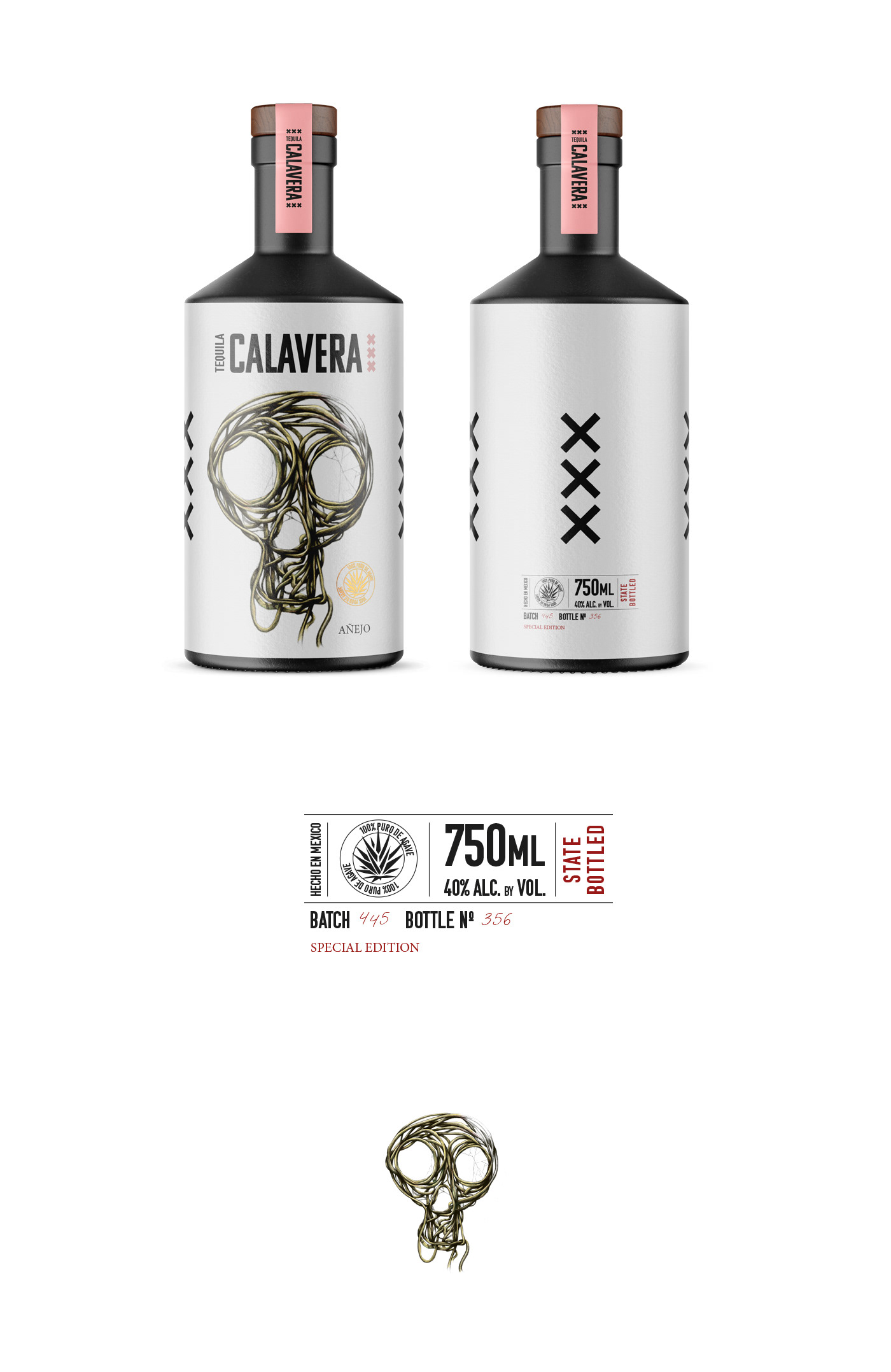 alcohol botella diseño embalaje ilustracion Packaging Tequila tipografia