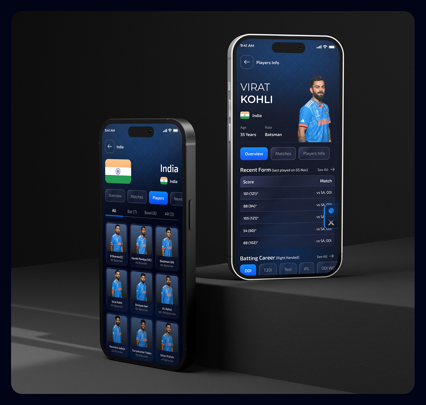 news IPL sports football Sports Design Social media post app design UI/UX Mobile app live cricket score